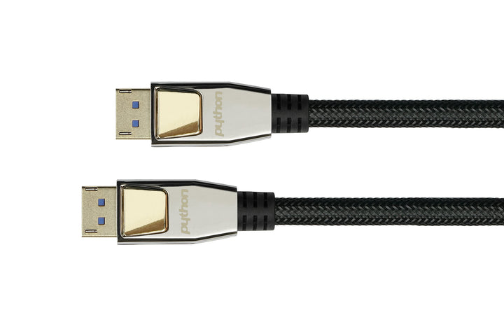 Python PREMIUM DisplayPort 2.0 Kabel - 50cm / 0,5 m - 54 Gbit/s, UHBR 13.5-4K @240Hz / 8K @60Hz - KU