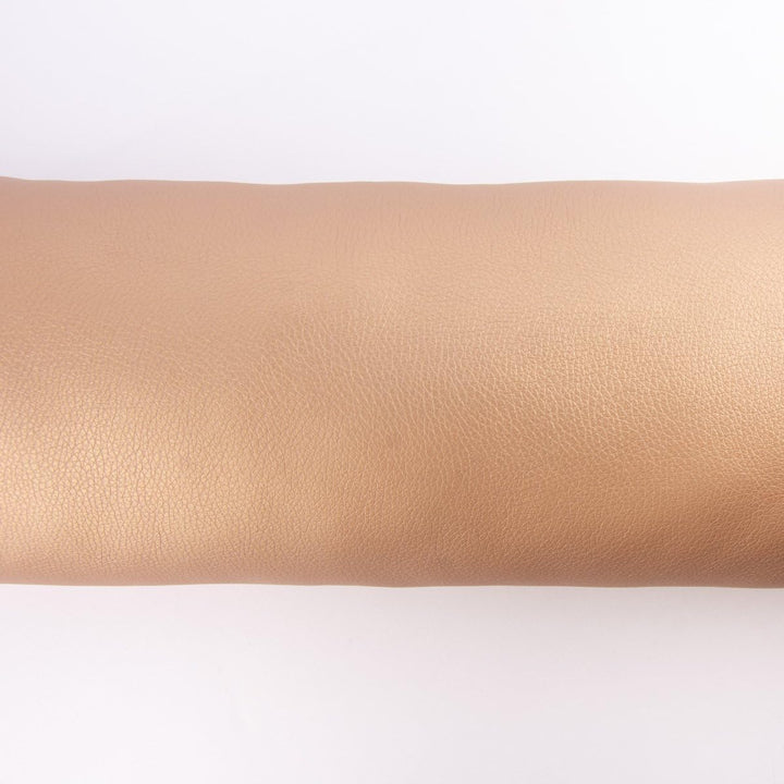 SCHÖNER LEBEN. Zugluftstopper Kunstleder Uni Messing div. Grössen, Auswahl:80cm Länge Metallicfarben