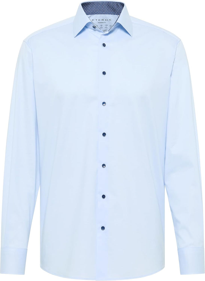 ETERNA Herren Performance Shirt MODERN FIT 46 Hellblau, 46 Hellblau
