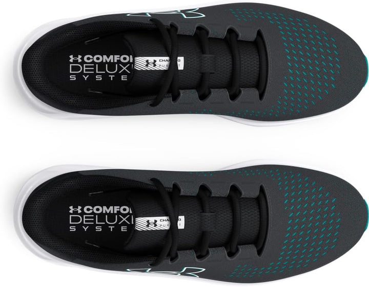 Under Armour Charged Pursuit 3 Big Logo Running Shoes Mens 42 EU Grau Anthracite Black White, 42 EU