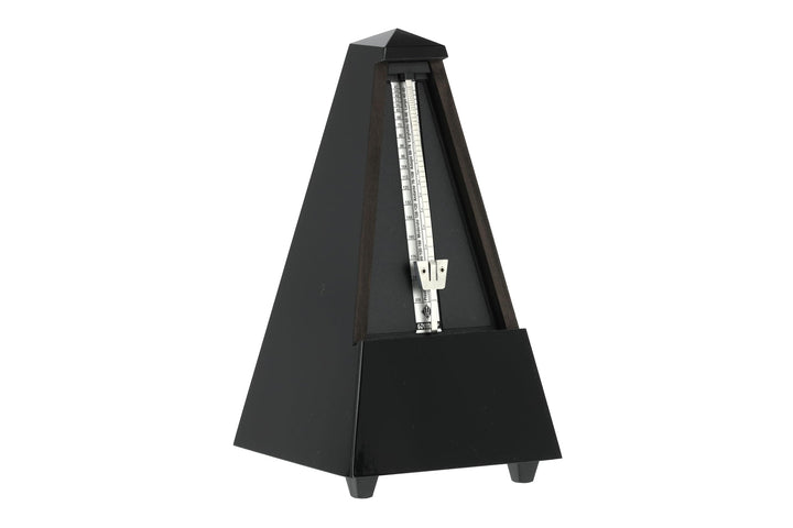 Wittner Metronom 806 Holzgehäuse ohne Glocke Taktell Pyramidenform schwarz hochglanz, schwarz hochgl