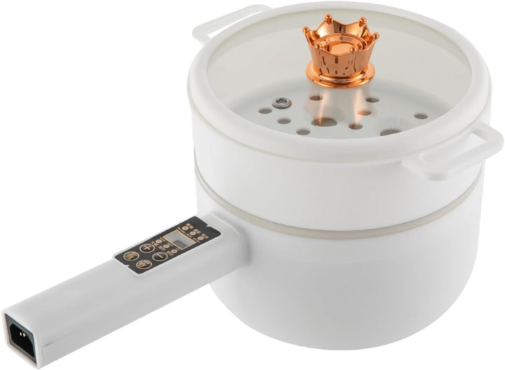 Elektrischer Hot Pot 1.6L mit Dämpfern Tragbare Antihaft Multikocher Suppentopf Schneller Kochtopf f