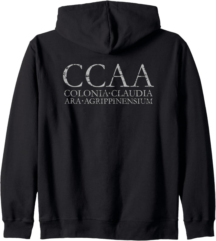 CCAA (Vintage Grau) Latein Römisch Köln Kapuzenjacke