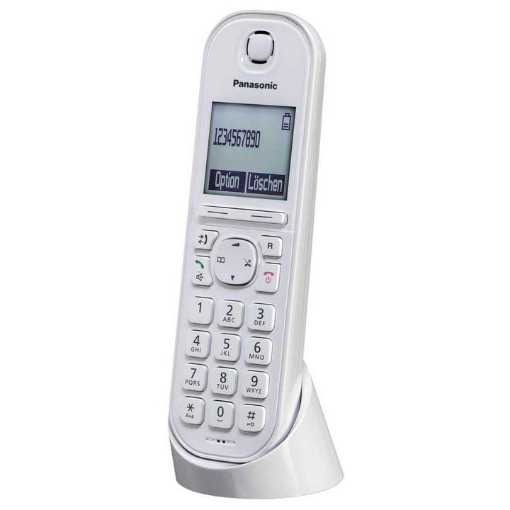 Panasonic KX-TGQ200GW DECT IP-Telefon (schnurlos, CAT-iq 2.0 kompatibel, Freisprechmodus, Anruferspe