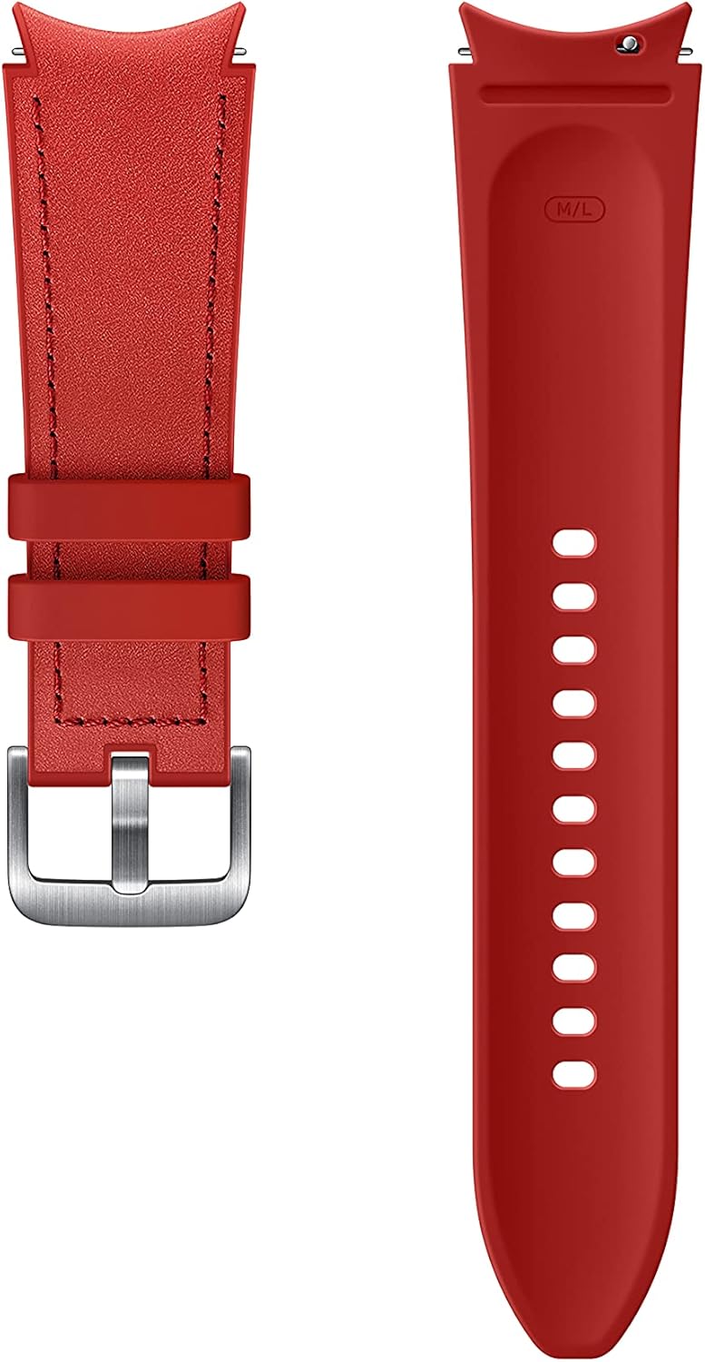 Samsung Hybrid Leather Band 20mm M/L - Red