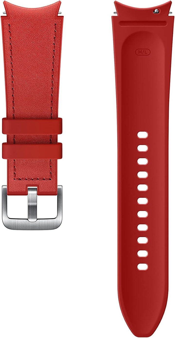 Samsung Hybrid Leather Band 20mm M/L - Red