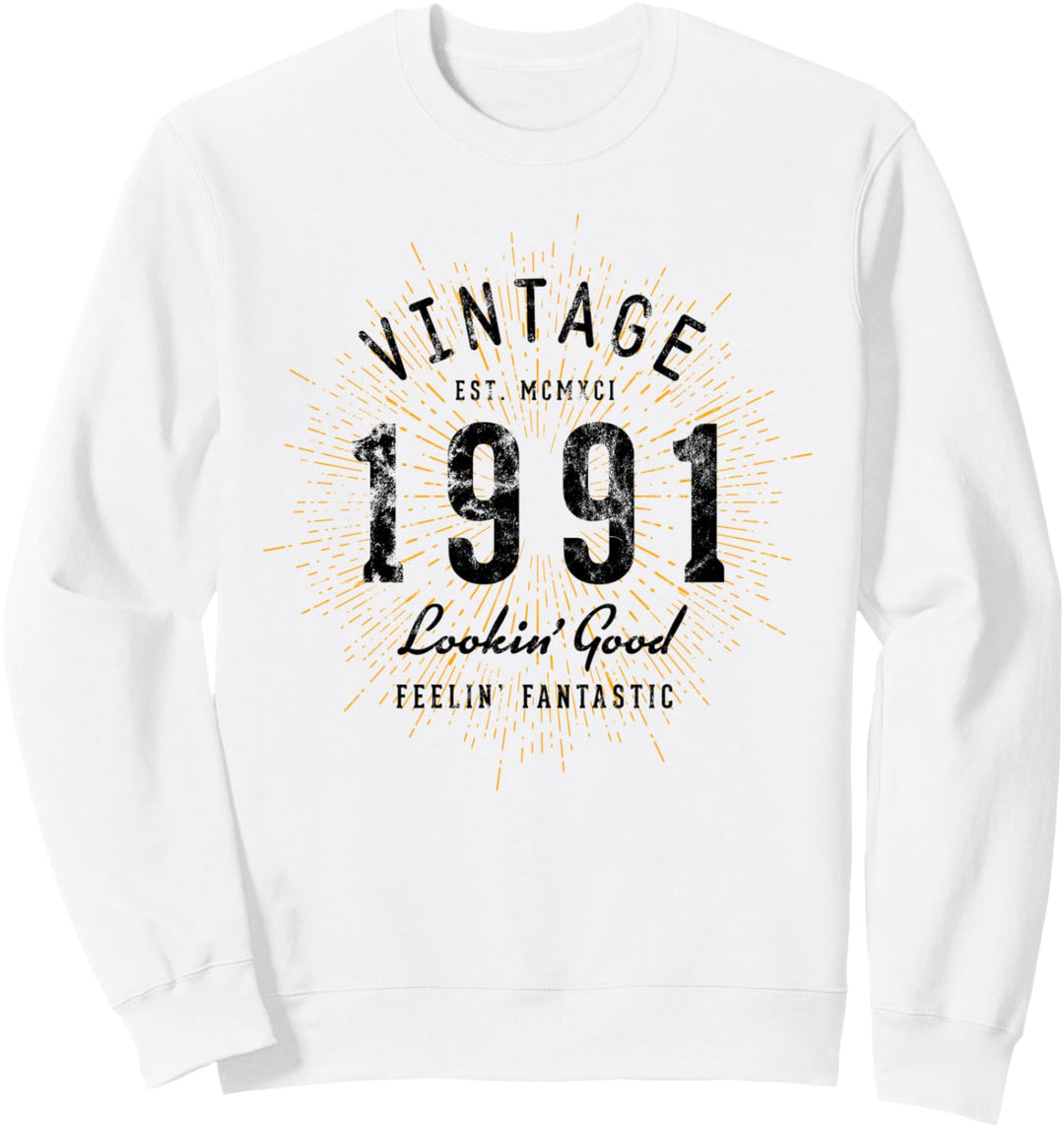Vintage Geburtstag geboren 1991 Sweatshirt