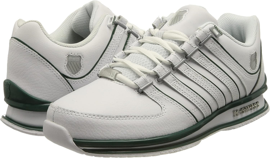 K-Swiss Herren Rinzler Sneaker 43 EU White Posy Green, 43 EU White Posy Green