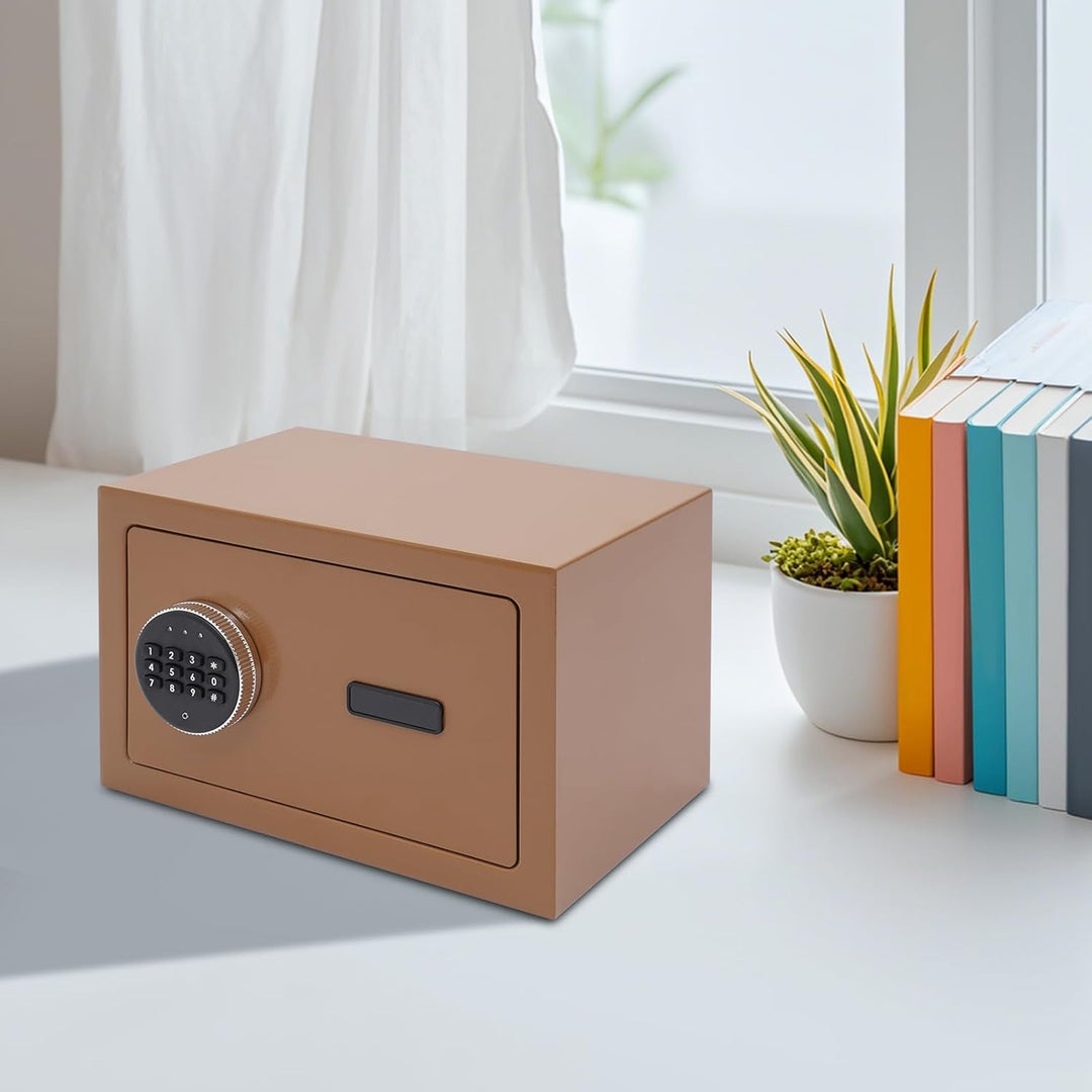 Mini Safe Tresor Klein, Tresor mit Schlüssel, Kinder mit Zahlenschloss,Elektronisch Wandtresor Hauss
