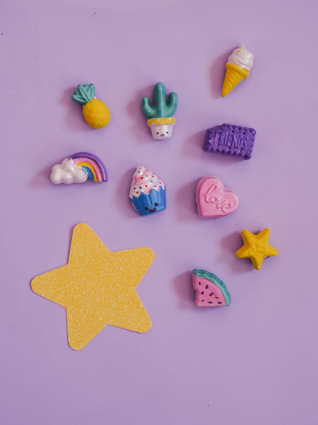 Mako moulages – Mon Atelier Magnets Fun – kreatives Freizeitset – Gips und Farbe – 9 Kunststoffabdrü