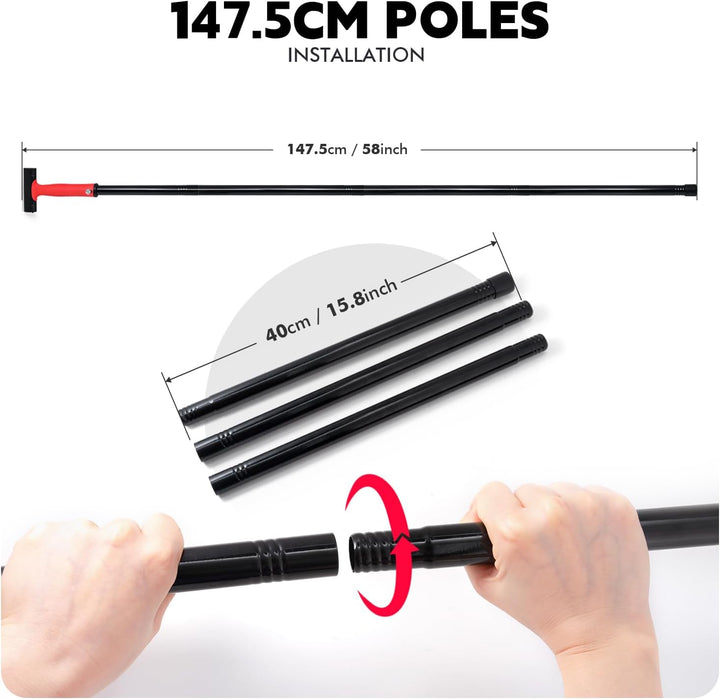 FOSHIO Tapeten Schaber LangGriff Tapetenentferner 4"Schaber mit 20PCS Klinge Tapetenschaber Und 150c