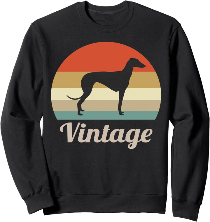 Galgo Espanol Spanischer Windhund Vintage Retro Style Hunde Sweatshirt