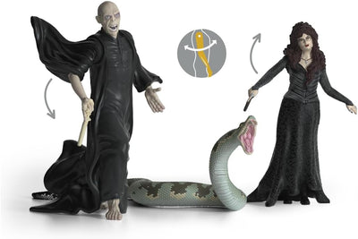 schleich 42684 Lord Voldemort, Nagini & Bellatrix Lestrange, ab 6 Jahren, HARRY POTTER - Spielfigur,