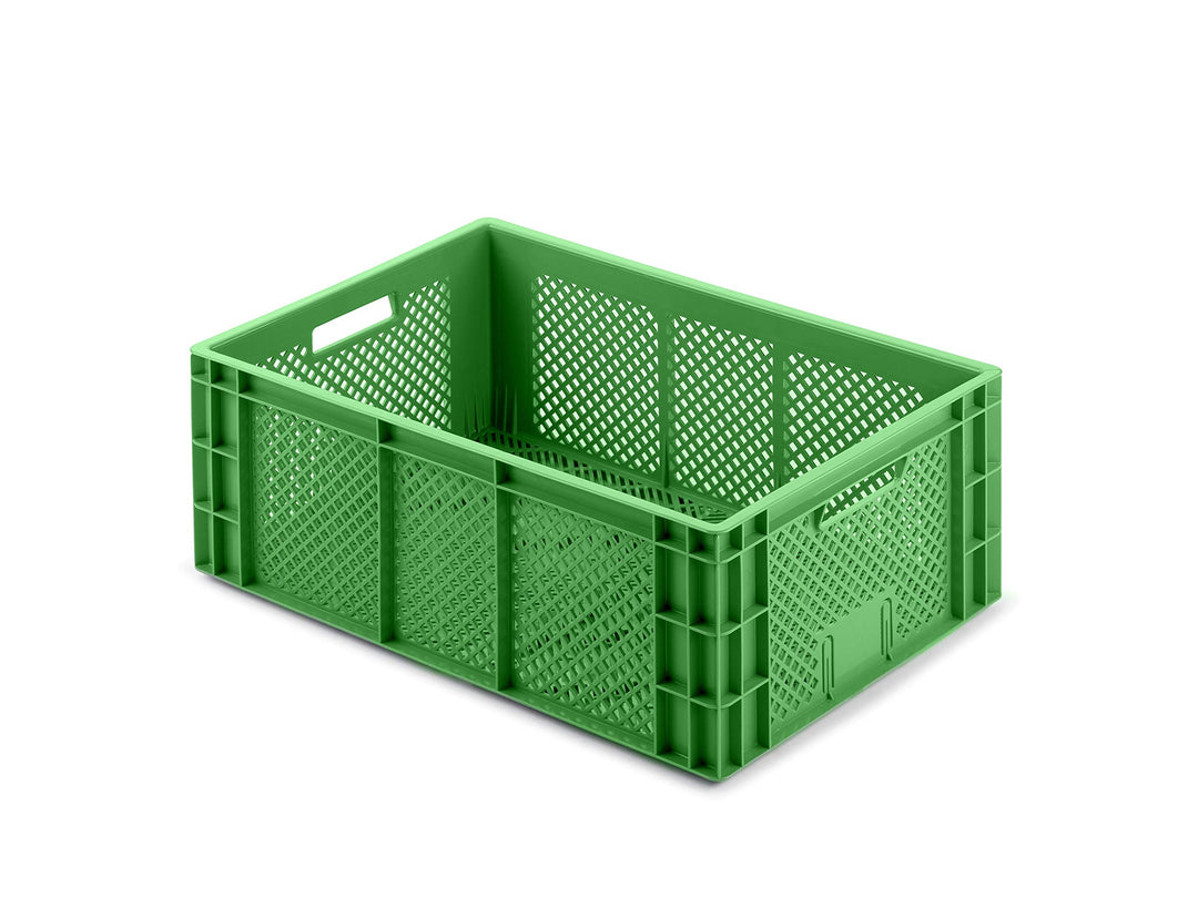 aidB Obst- & Gemüsekasten, 600x400x220 mm, robuster Obstkasten, stapelbarer Gemüsekasten 600 x 400 x