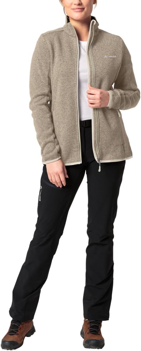VAUDE Women's Rienza Jacket IV - Fleecejacke Damen, Weiss