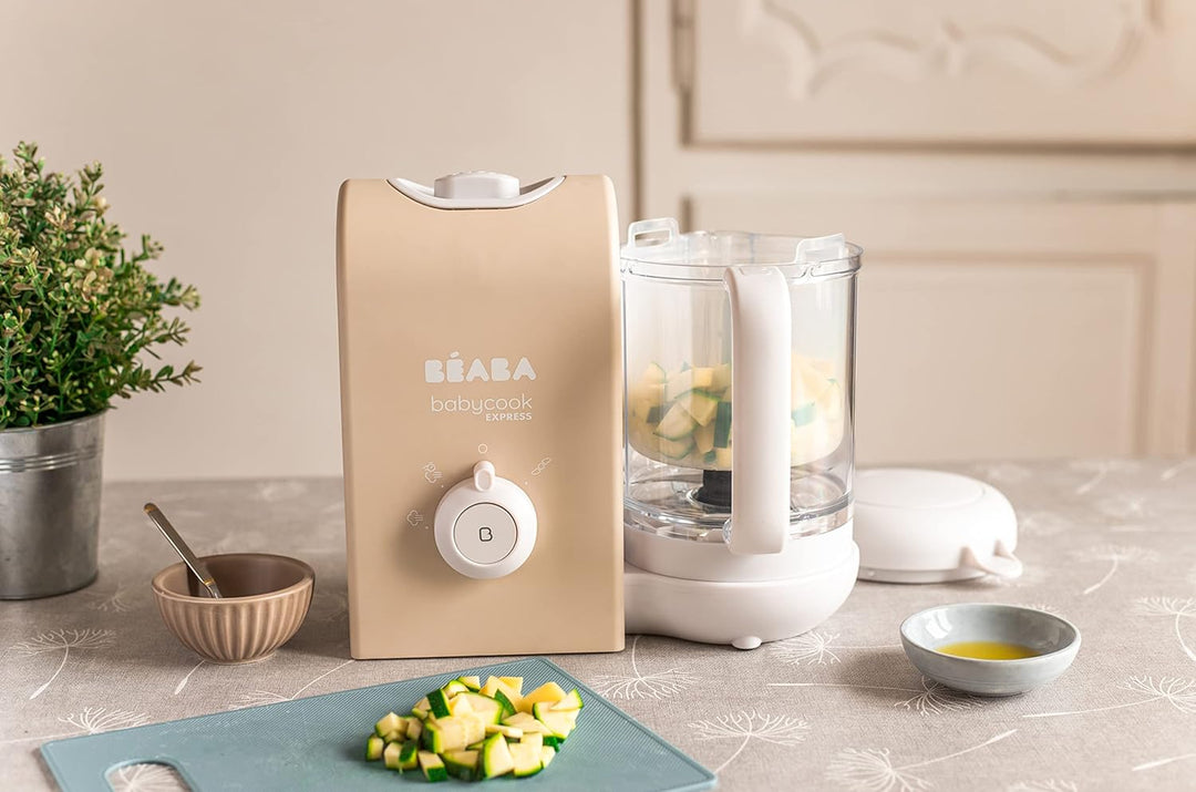 BEABA, Babycook Express, Baby Robot 4 in 1 Mixer/Standmixer, 15 Min. schnelles Kochen, Mixen nach Ma