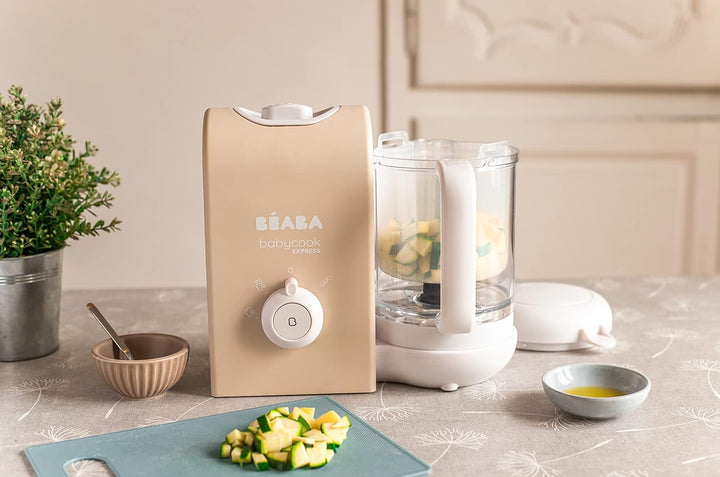 BEABA, Babycook Express, Baby Robot 4 in 1 Mixer/Standmixer, 15 Min. schnelles Kochen, Mixen nach Ma