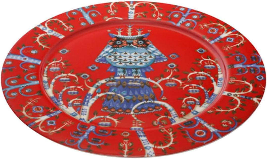 Iittala Taika Teller, Porzellan, 27 cm 27 cm Rood, 27 cm Rood