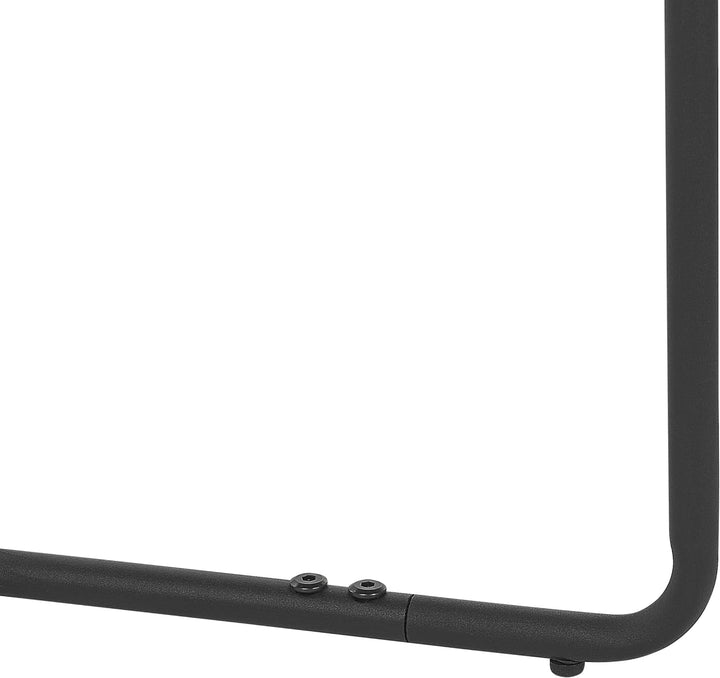 Runder, kleiner Couchtisch in Betonoptik grau / schwarz ⌀ 50 cm Melody