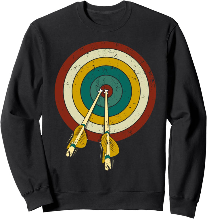 Zielscheibe Bogenschiessen Bogenschütze Geschenk Bogensport Sweatshirt