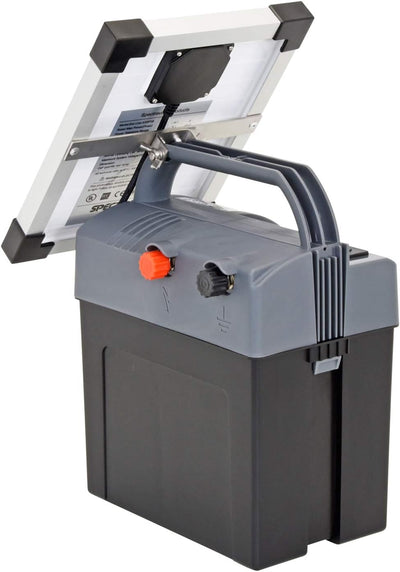 Voss.Farming Aures 3 Solarset Komplettset Weidezaungerät inkl. Solar, 9V 12V Anschluss sowie Batteri