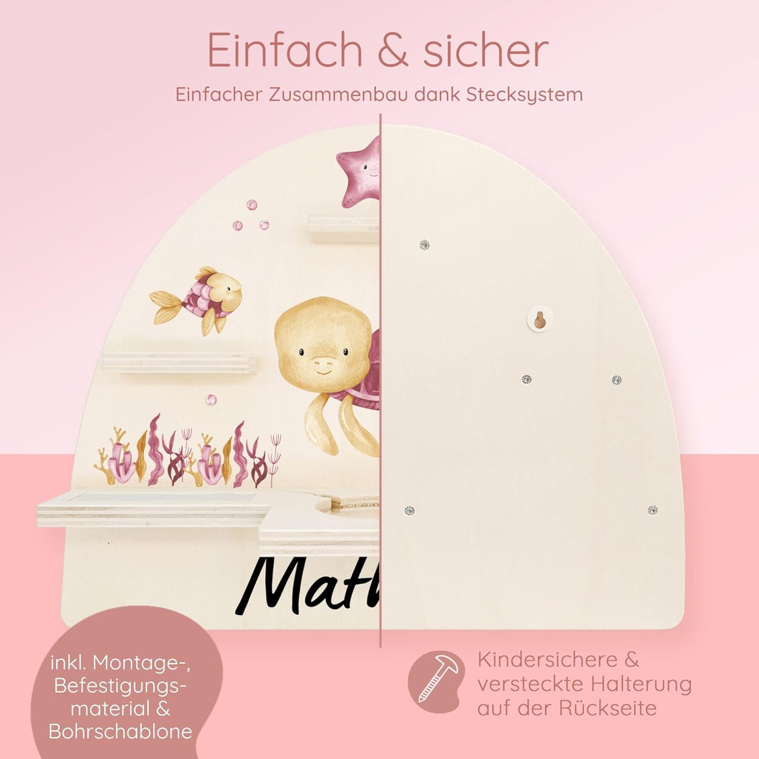 personalisiertes Tonie Regal für Kinderzimmer - Magnetisches Toniebox Regal für Toniebox1 & 2 Plus F