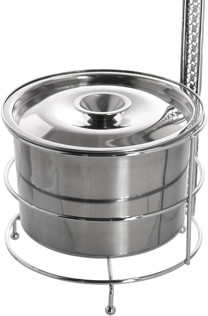 Kohlekorb Gross mit Zangen- und Deckelhalter
