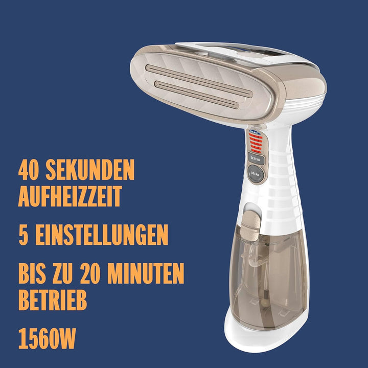 Conair Turbo ExtremeSteam Dampfglätter mit 5 EInstellungen | Dampfleistung 25g/Min. | Schnelle Aufhe