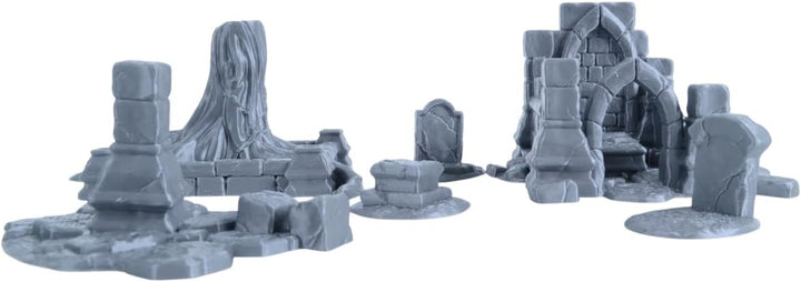 Friedhofsruinen Bausatz für Frostgrave, Mordheim & Tabletop-Gelände