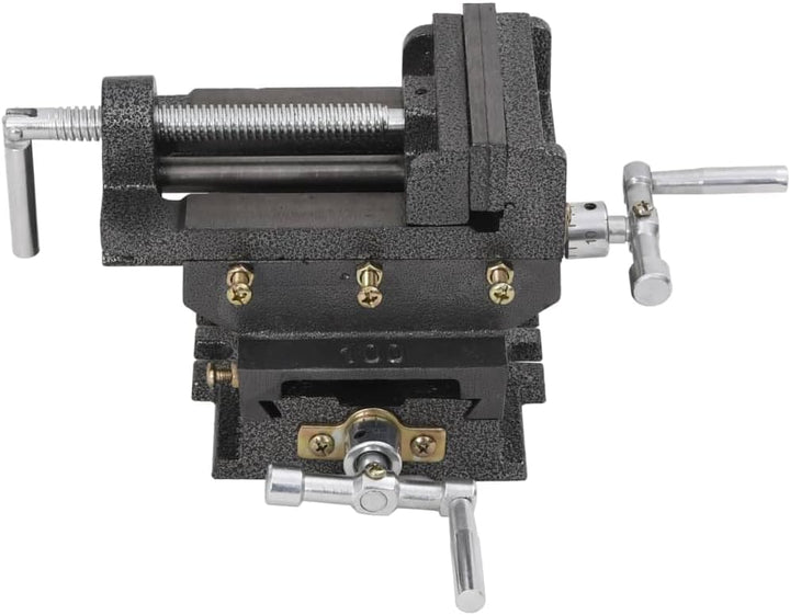 vidaXL Maschinenschraubstock Kreuztisch Schraubstock Handbetrieb 78 mm