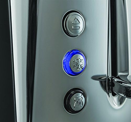 Russell Hobbs Toaster [für 2 Scheiben] Luna Edelstahl Grau (extra breite Toastschlitze, inkl. Brötch