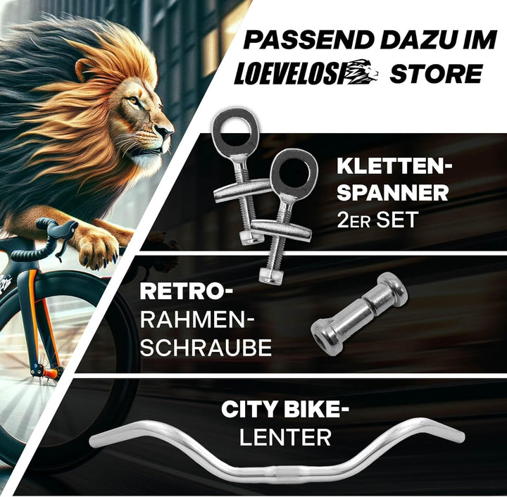 1-fach Fahrrad Kurbel verstärkter Stahl Crank Set Vierkant Kurbelgarnitur 170 mm Kurbelarm für Retro