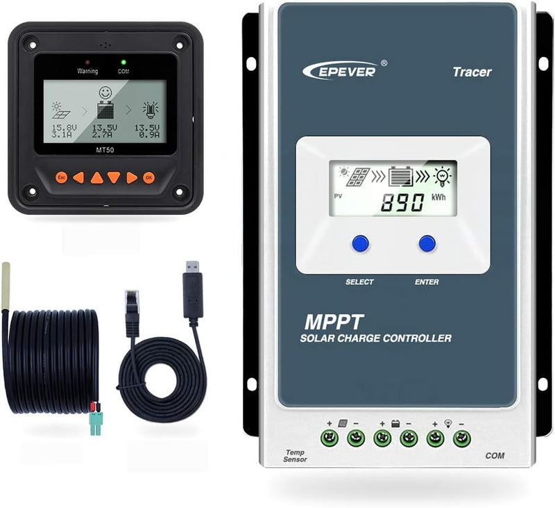 EPEVER MPPT Solar Ladegerät Tracer AN Serie 10A / 20A / 30A / 40A mit 12V / 24V DC Automatische Iden