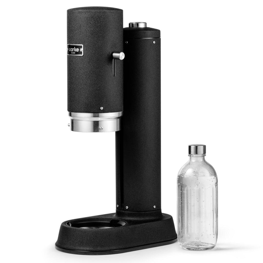 Aarke Carbonator Pro, Wassersprudler mit Glasflasche, Mattschwarz Finish, Mattschwarz