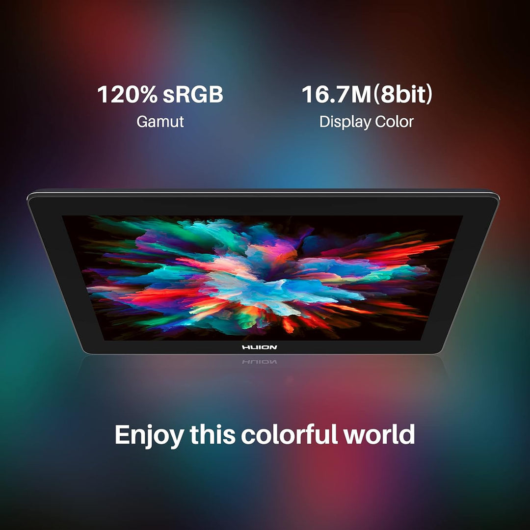 HUION Kamvas Pro 16 4K UHD Grafiktablett mit Display, Blendfreier Grafikmonitor mit Vollständig Lami