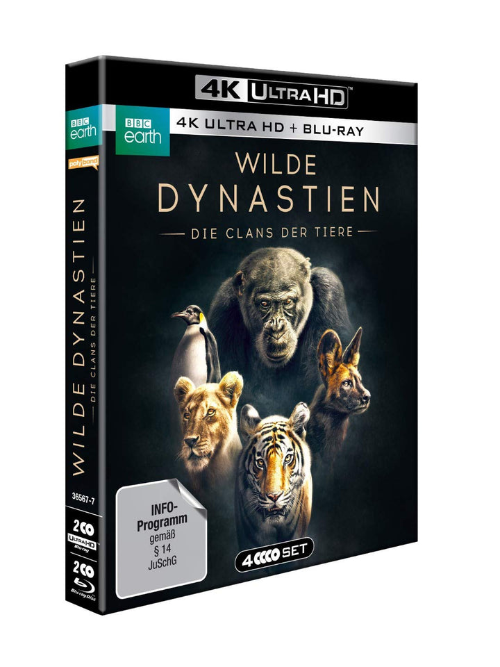 WILDE DYNASTIEN - Die Clans der Tiere (4K Ultra-HD) (2 BR4K) (+2 BRs) [Blu-ray], 4K