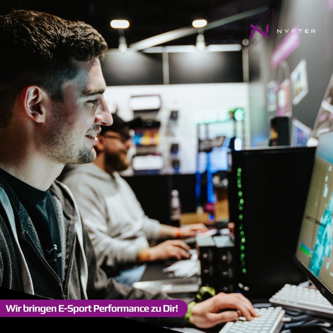 Nyfter - XXL Gaming Mauspad Nyfpad - 900x500mm Koi Premium Gaming Mousepad (Blossom-Black), Blossom-