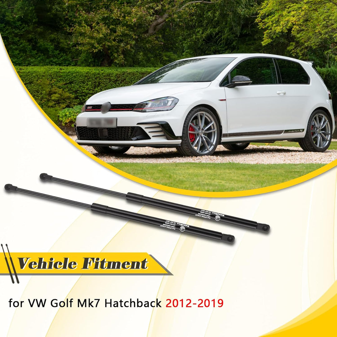 2X Heckklappendämpfer für VW Golf Mk7 Fliessheck 2012–2019 Gasdruckdämpfer Gasdruckfeder Schwarz Gas