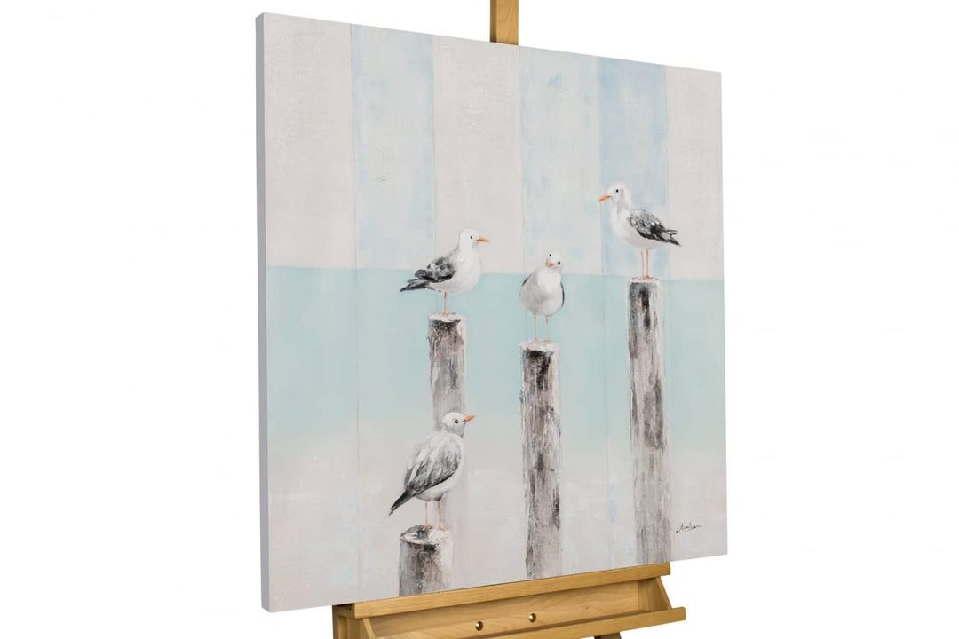 KunstLoft Leinwandbild | 100% HANDGEMALT | 80x80cm | Gemälde &