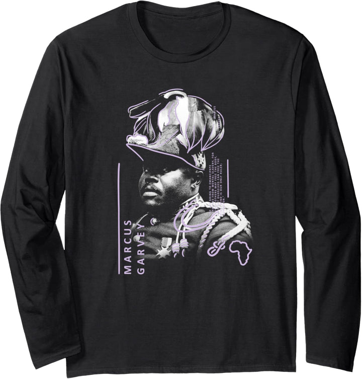 Marcus Garvey Quote Front & Back Langarmshirt