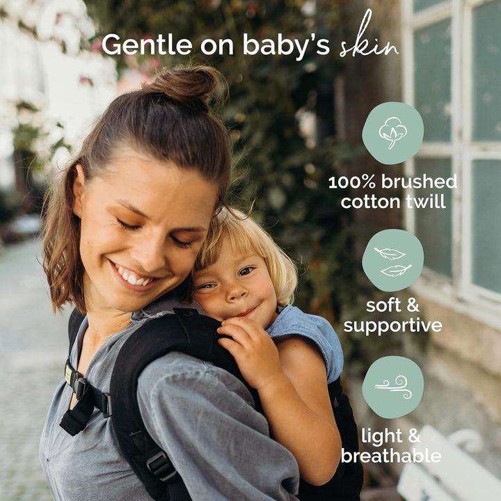 Boba X Babytrage Neugeborene ab Geburt - 2 Tragepositionen Mit Blick zum Baby und als Rucksack Kinde