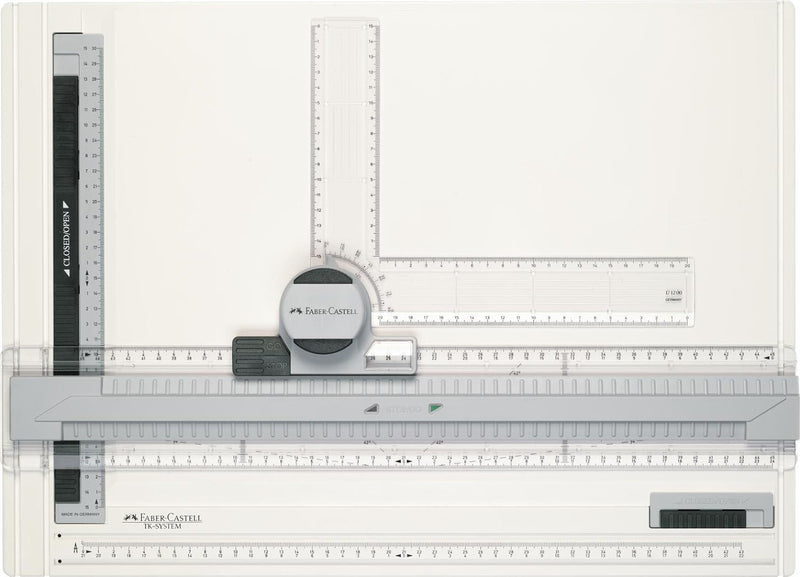 Faber-Castell 171243 - Zeichenplatte DIN A3 TK-SYSTEM PLUS, mit Zeichenkopf