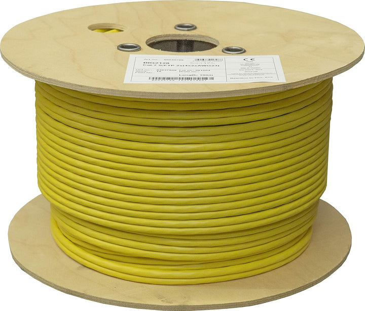 BIGtec CAT 7 Netzwerkkabel Verlegekabel LAN Kabel 100m duplex CAT7 PiMF halogenfrei BauPVO Eca POE g