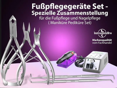 Fusspflegegerät Elektrisches Maniküre Pediküre-Set Fusspflegeset zur Hornhautentfernung mit Nagelzan