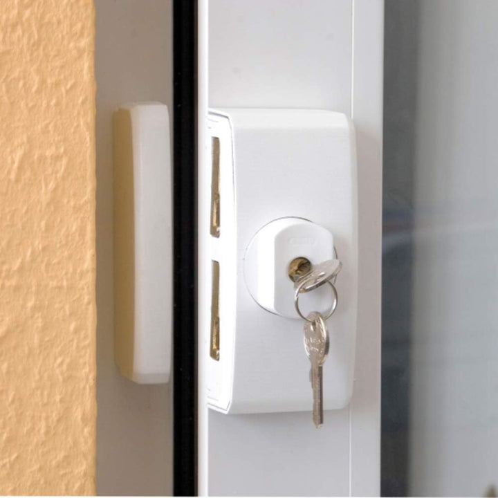 ABUS Fenster-Zusatzsicherung FTS96A AL0125 - Fensterschloss mit intuitivem Schliessmechanismus und A