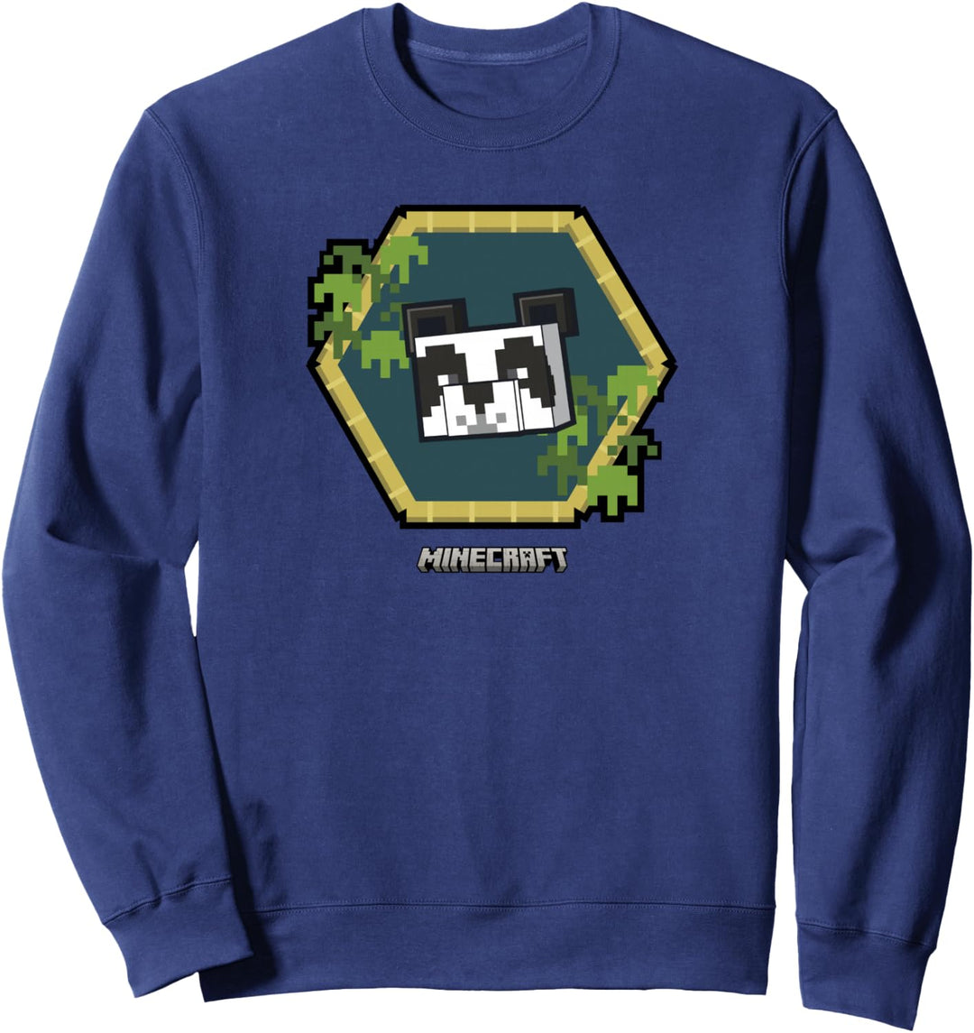 Minecraft Vanilla Cute Panda Bamboo Portrait Sweatshirt