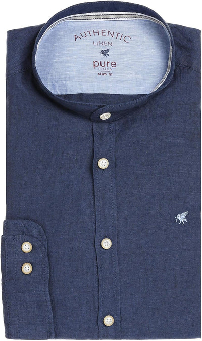 pure h. tico Herren Hemd XXL Uni Marine, XXL Uni Marine