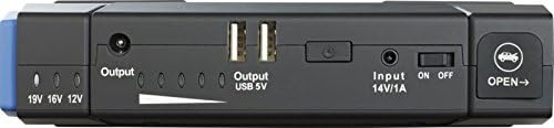 revolt Powerbank Auto: Notebook-Powerbank mit Kfz-Starthilfe & 2X USB, 12.000 mAh / 400 A (Powerbank