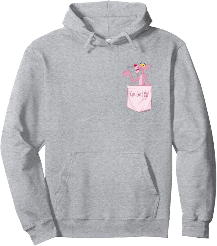 The Pink Panther One Cool Cat Faux Pocket Pullover Hoodie