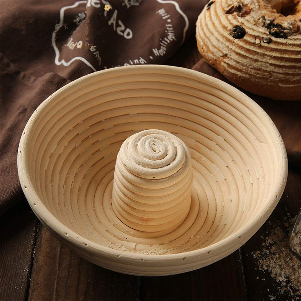 X-Labor Gärkörbchen Rund Brotform Peddigrohrkorb Brotkorb Ø 22 cm, Höhe 8 cm 22x8 cm, 22x8 cm